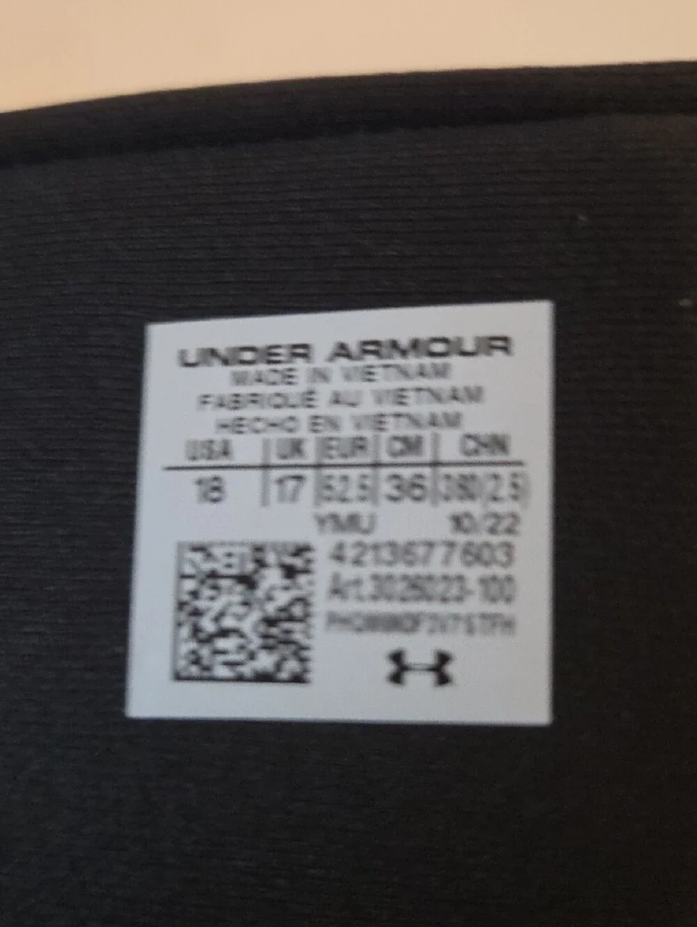 Under Armour Black and White Adjustable Slide Sandals